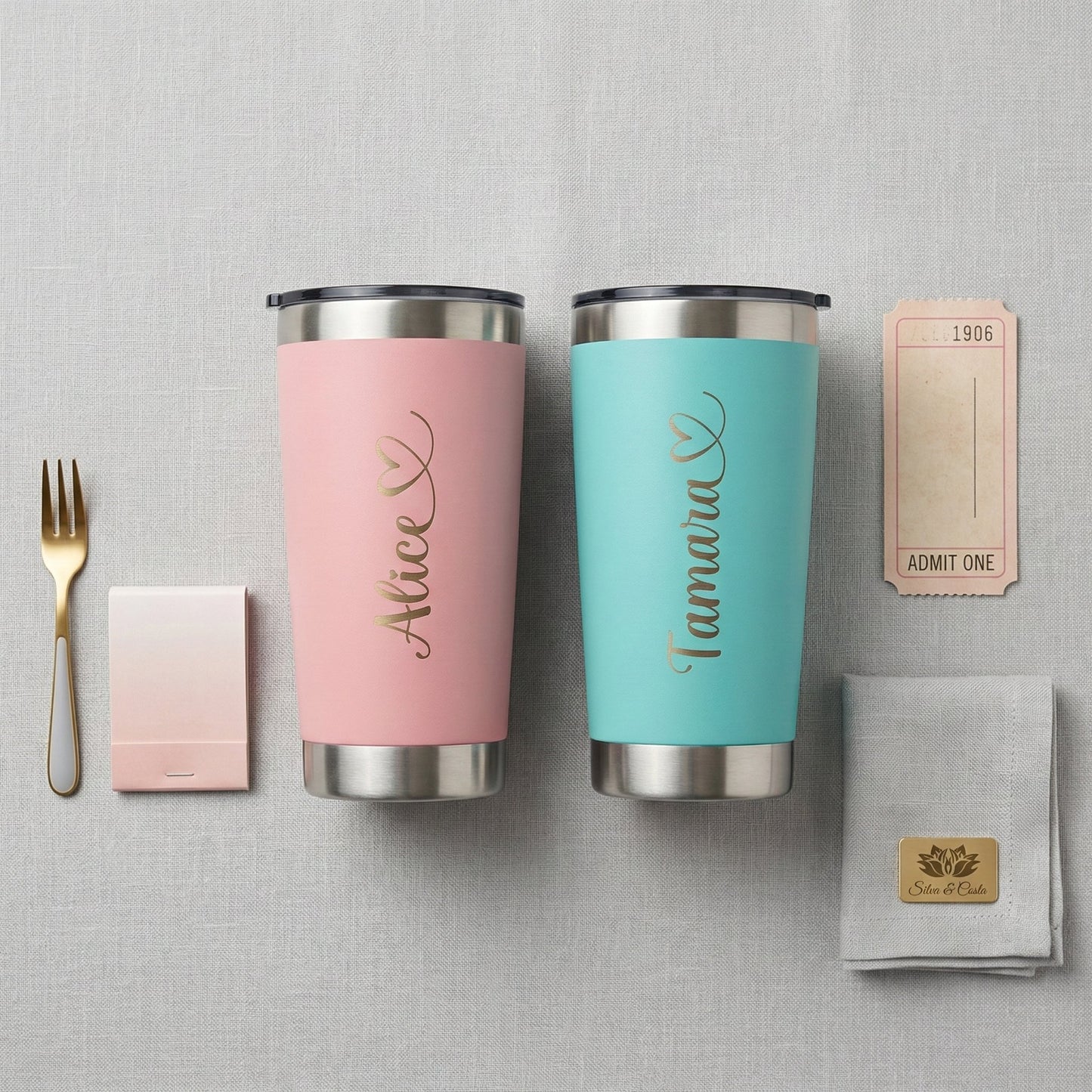 Copo Stanley personalizado com foto e nome | Presente fã Corinthians