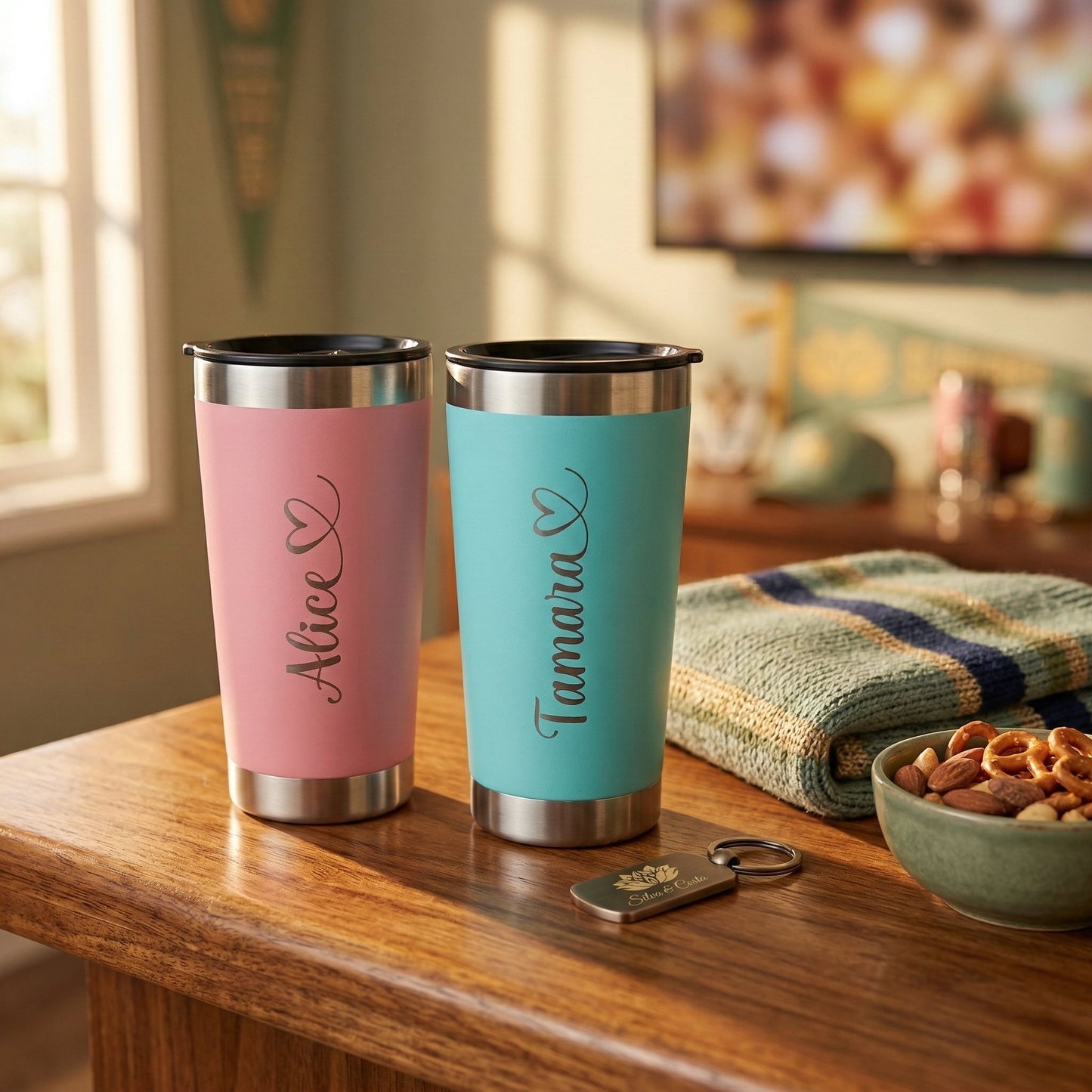 Copo Stanley personalizado com foto e nome | Presente fã Corinthians