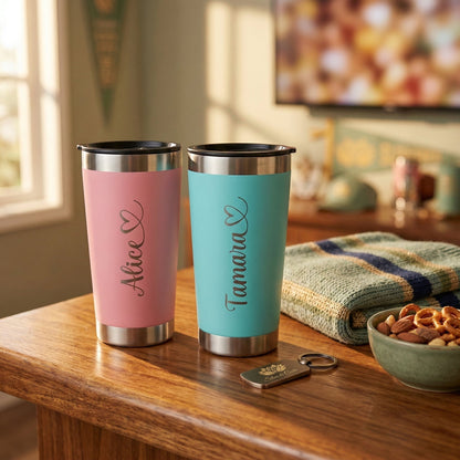 Copo Stanley personalizado com foto e nome | Presente fã Corinthians