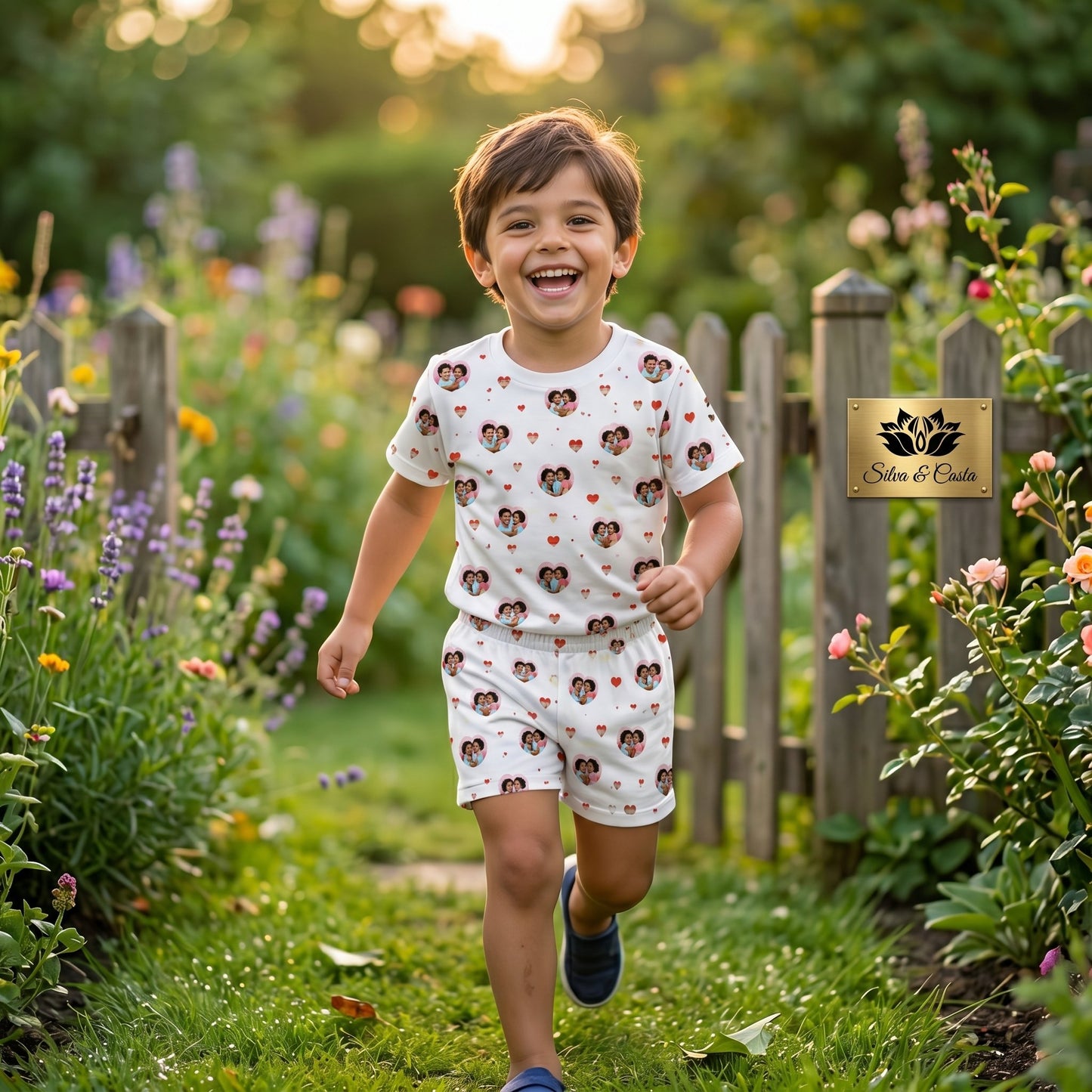 Pijama Infantil Masculino Personalizado com Foto