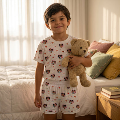 Pijama Infantil Masculino Personalizado com Foto
