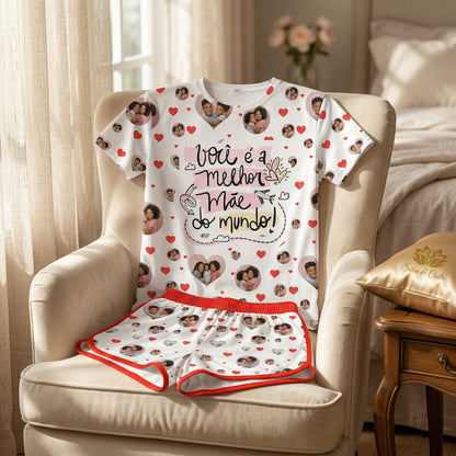Pijama Personalizado com Foto | Dia das Mães