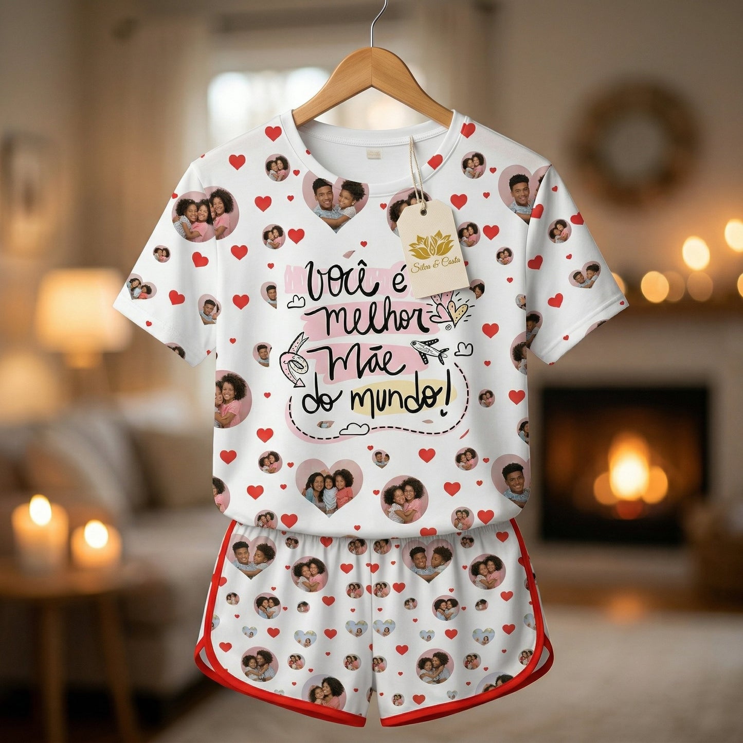 Pijama Personalizado com Foto | Dia das Mães