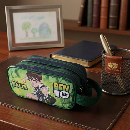 Estojo personalizado com nome e 3 divisórias | Presente infantil