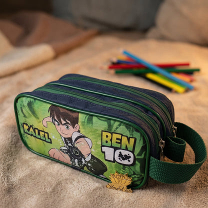 Estojo personalizado com nome e 3 divisórias | Presente infantil