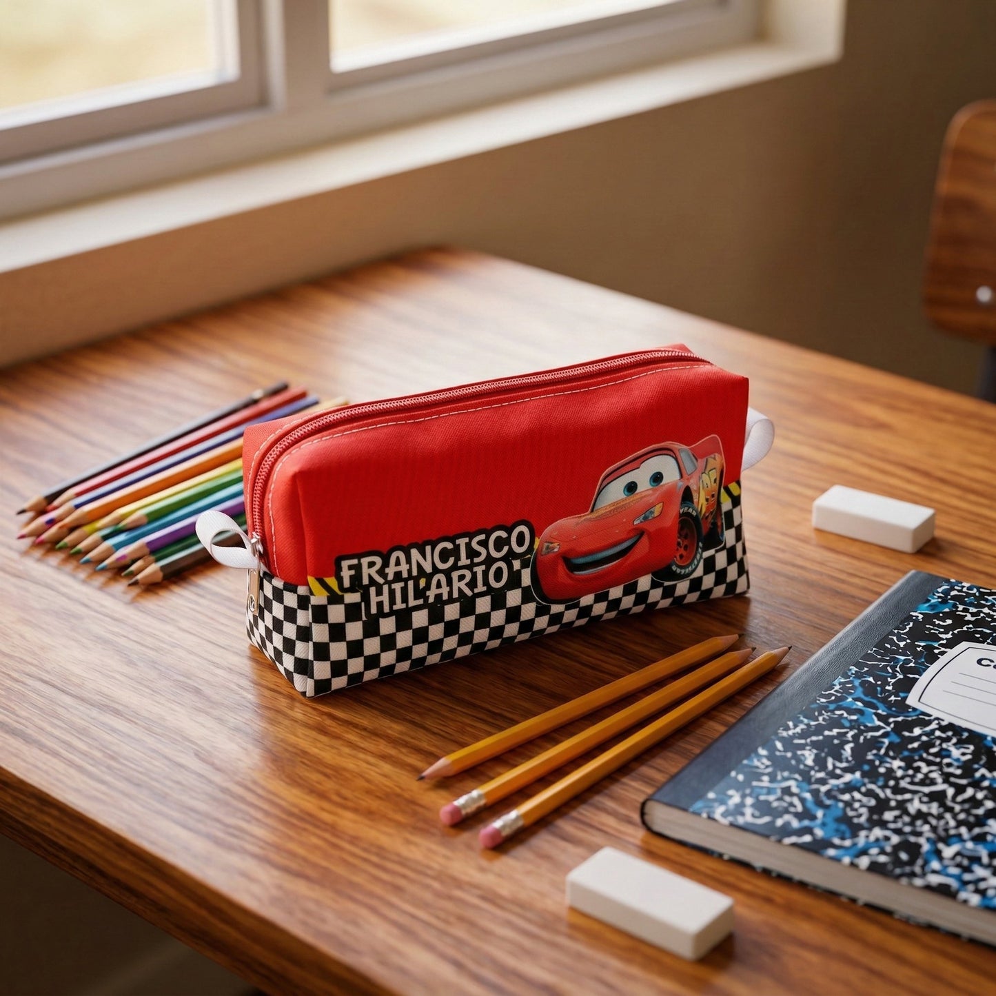 Estojo Personalizado com Nome e 3 divisórias | Presente Infantil