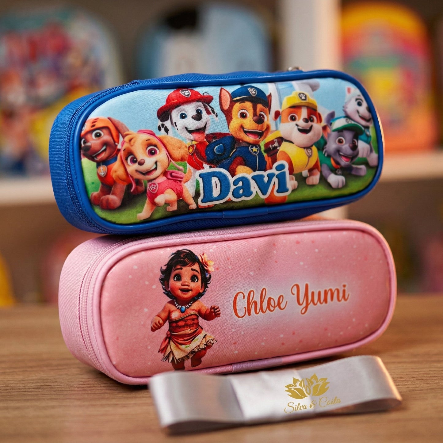 Estojo Personalizado com Nome e 3 divisórias | Presente Escolar