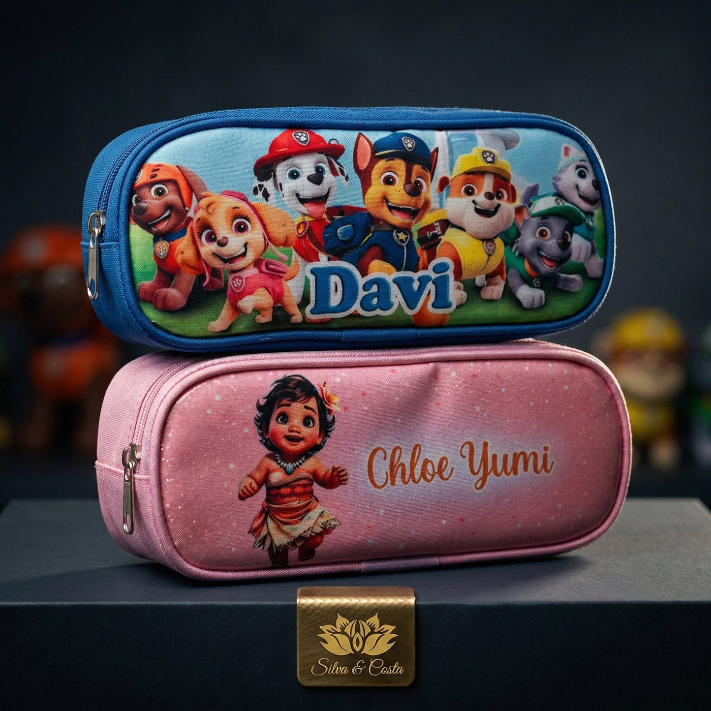 Estojo Personalizado com Nome e 3 divisórias | Presente Escolar
