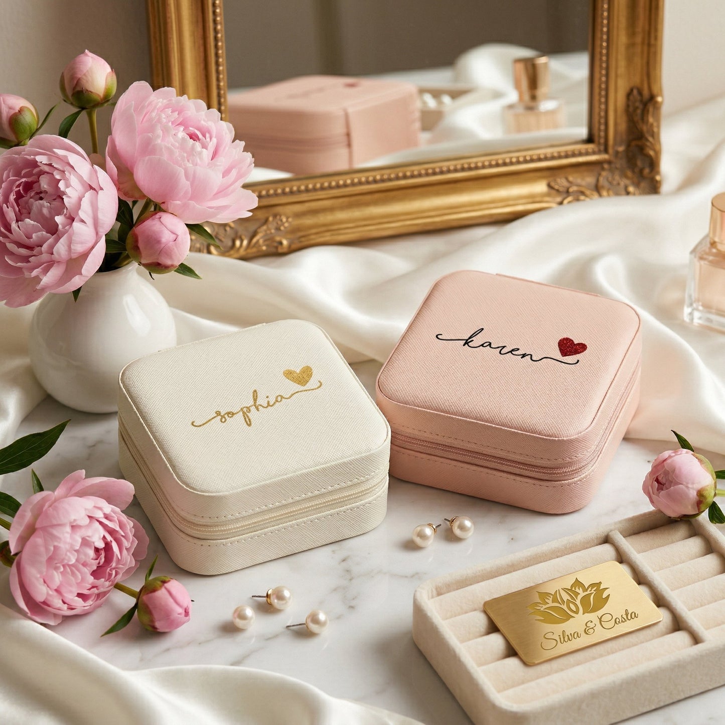 Mini Porta-Joias Personalizado com Nome | Lembrança 15 Anos