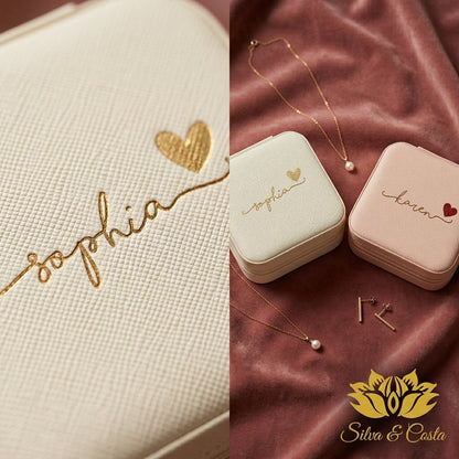 Mini Porta-Joias Personalizado com Nome | Lembrança 15 Anos