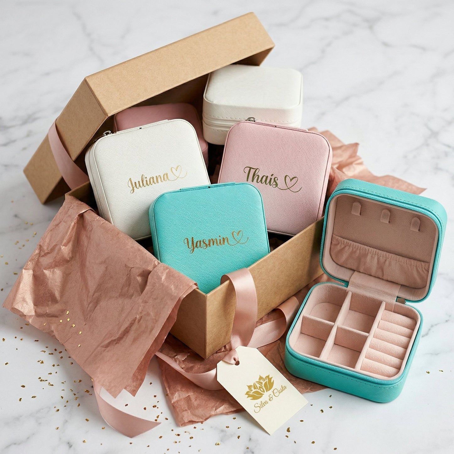 Porta-Joias Personalizado com Nome | Lembrança 15 Anos