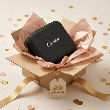 Porta-Joias Personalizado em Couro com Nome | Lembrança 15 Anos e Madrinhas