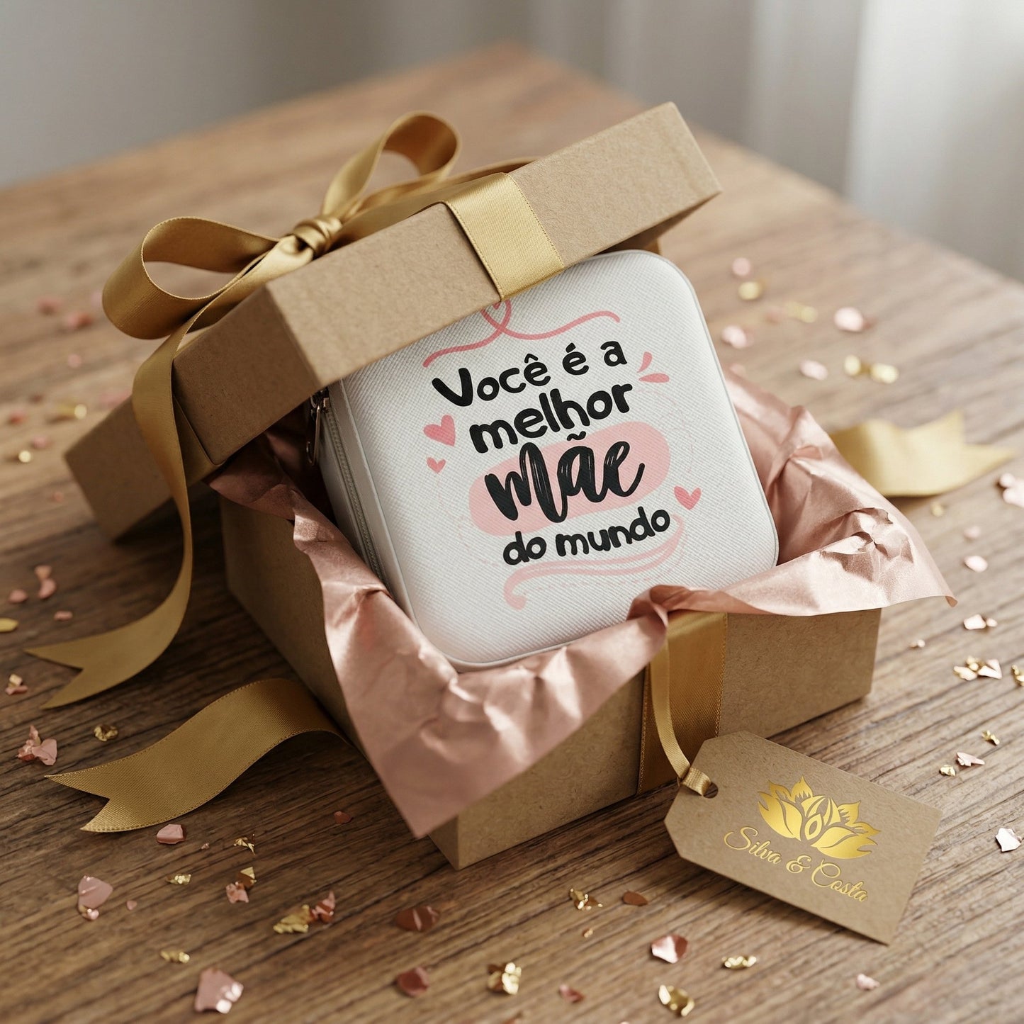 Porta-Joias Personalizado com Frase | Presente Mãe