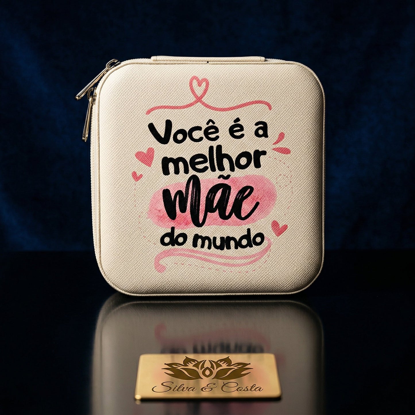 Porta-Joias Personalizado com Frase | Presente Mãe