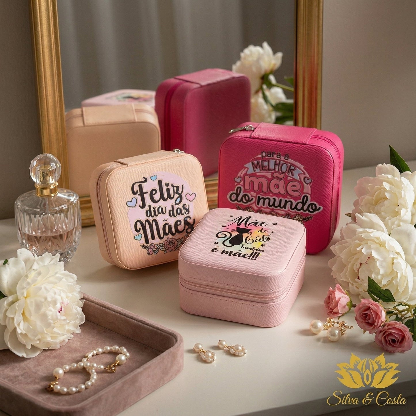 Porta-Joias Personalizado com Nome | Presente Dia das Mães