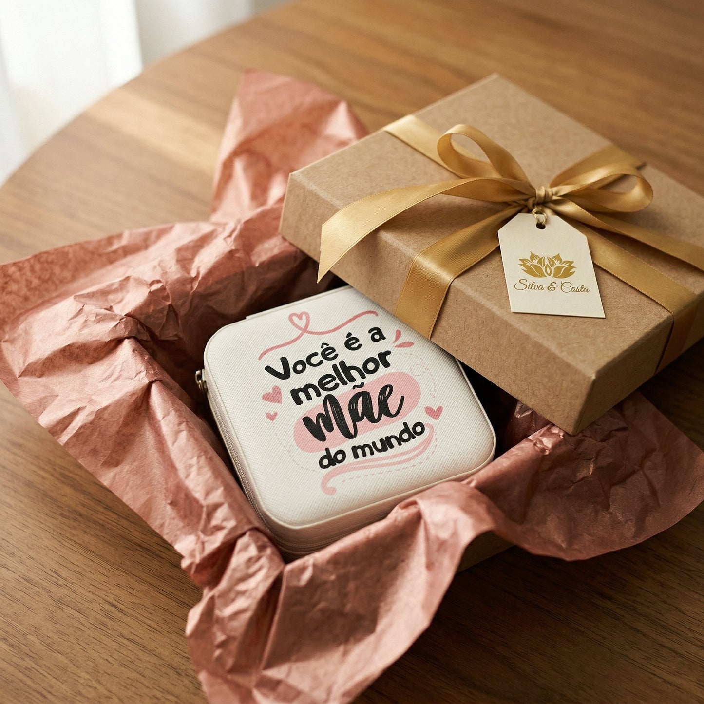 Porta-Joias Personalizado com Nome | Lembrança para Mães e Madrinhas