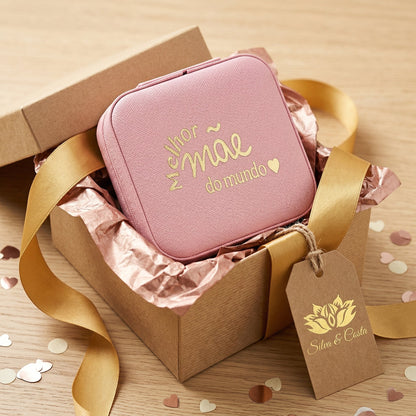 Porta-Joias Personalizado com Nome | Lembrança Madrinhas e 15 Anos