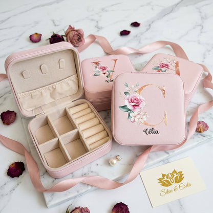 Porta-Joias Personalizado com Nome | Lembrança 15 Anos e Madrinhas