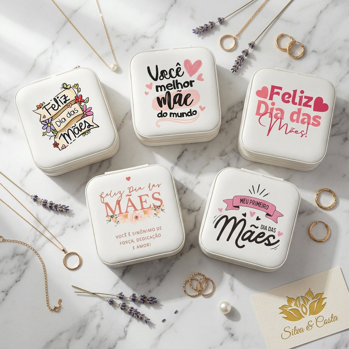 Porta-Joias Personalizado com Nome | Lembrança Dia das Mães