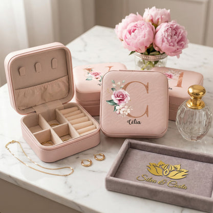 Porta-Joias Personalizado com Nome | Lembrança 15 Anos e Madrinhas