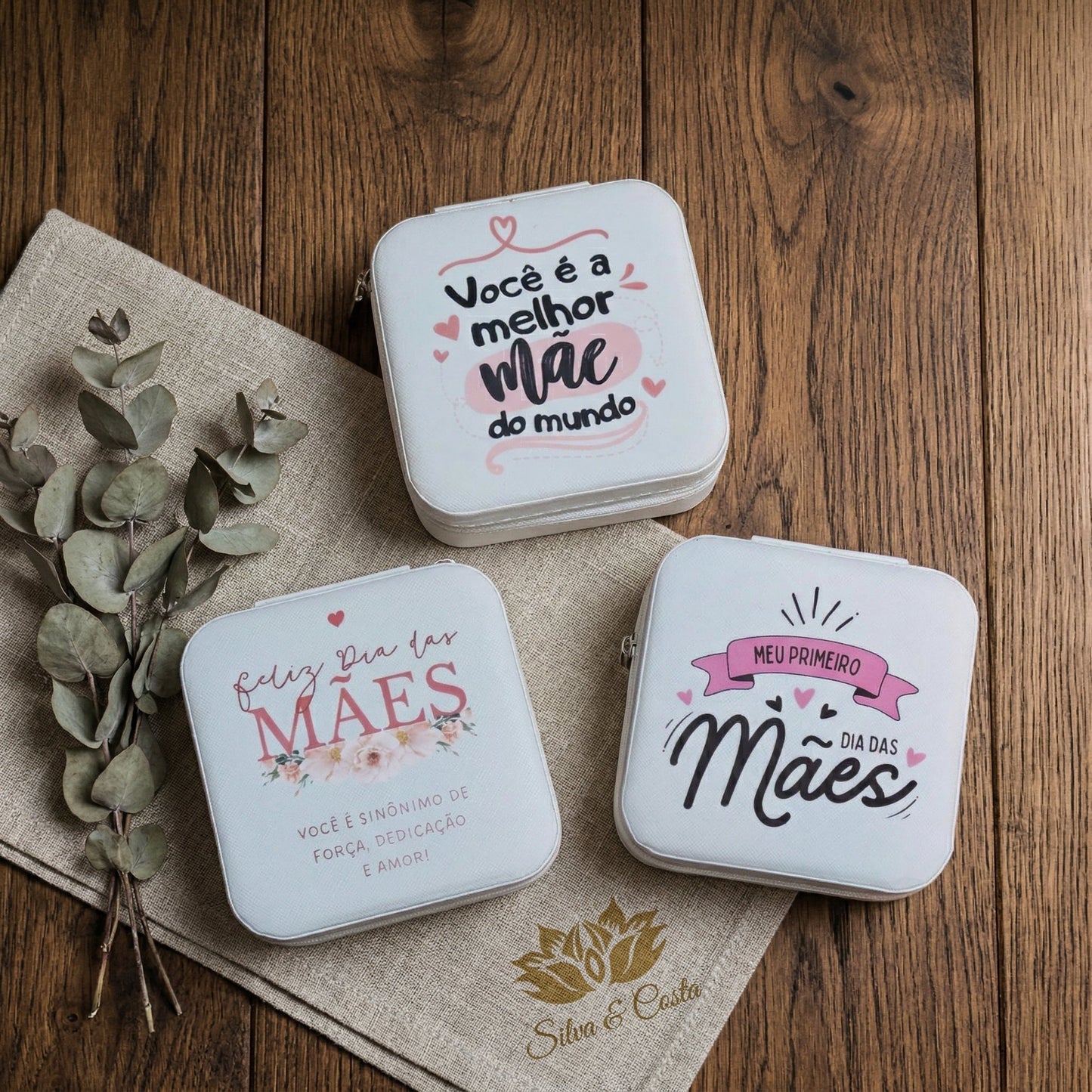 Porta-Joias Personalizado com Nome | Lembrança para Mães e Madrinhas