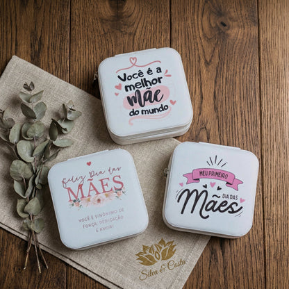 Porta-Joias Personalizado com Nome | Lembrança para Mães e Madrinhas