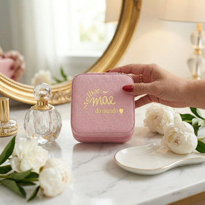 Porta-Joias Personalizado com Nome | Lembrança Madrinhas e 15 Anos