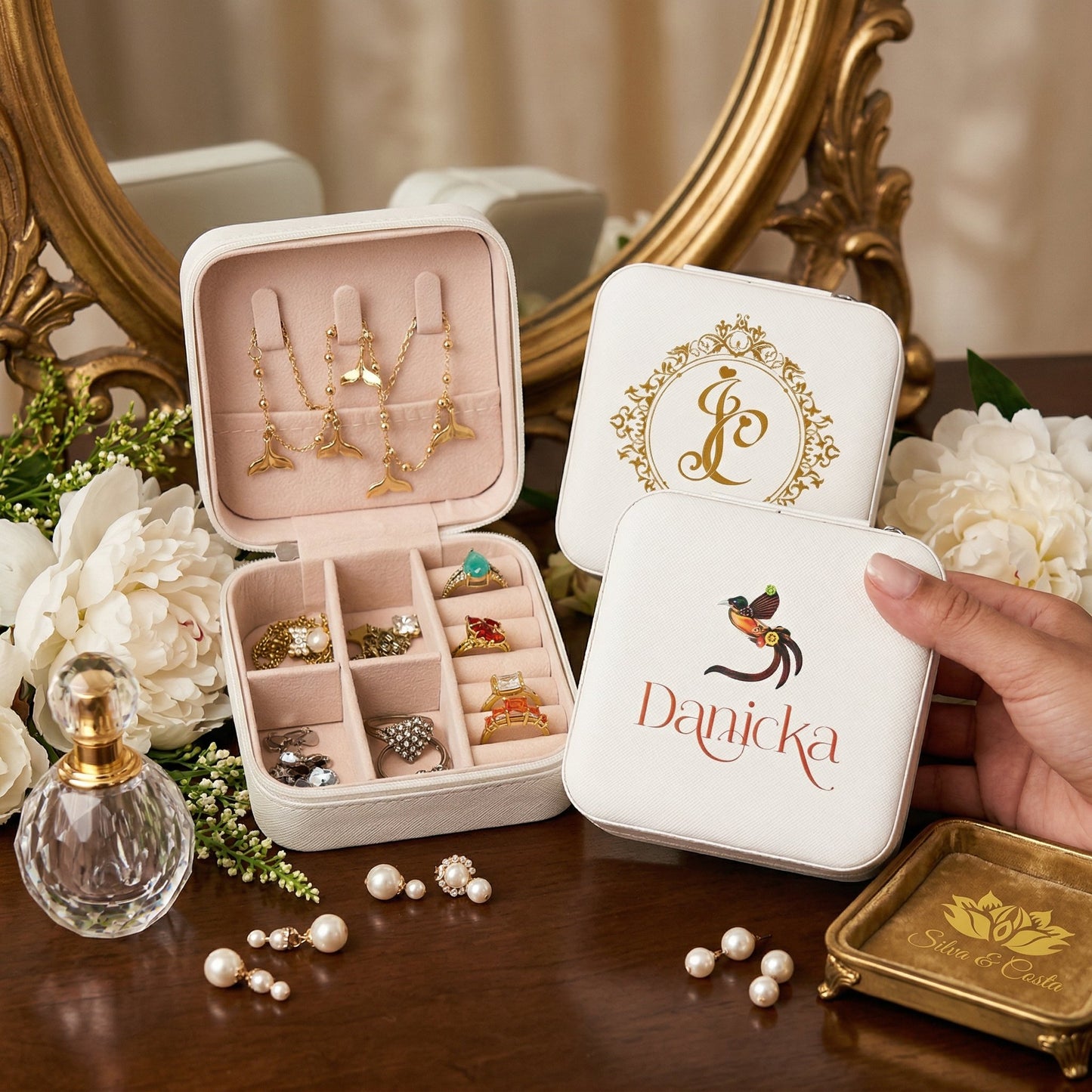 Porta-Joias Personalizado com Nome | Madrinhas e 15 Anos