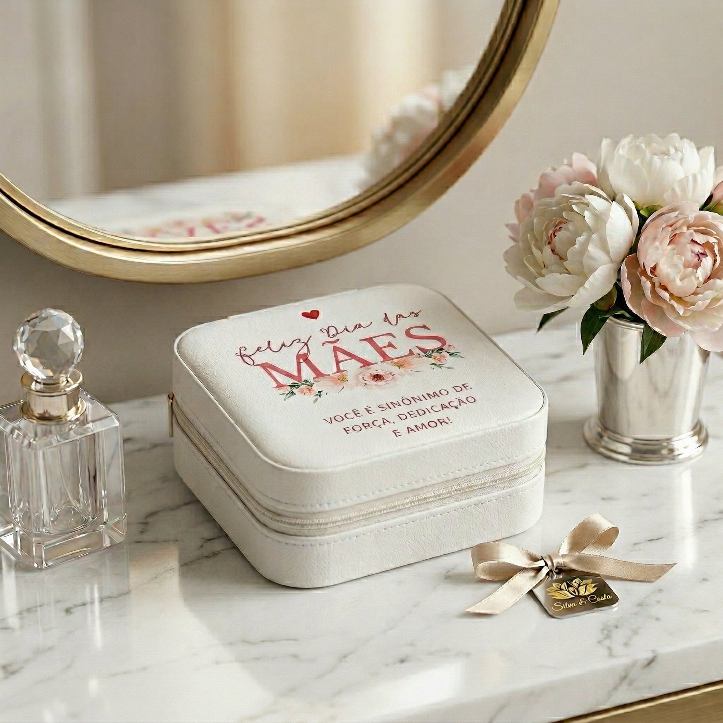 Porta-Joias Personalizado com Nome | Lembrança Dia das Mães
