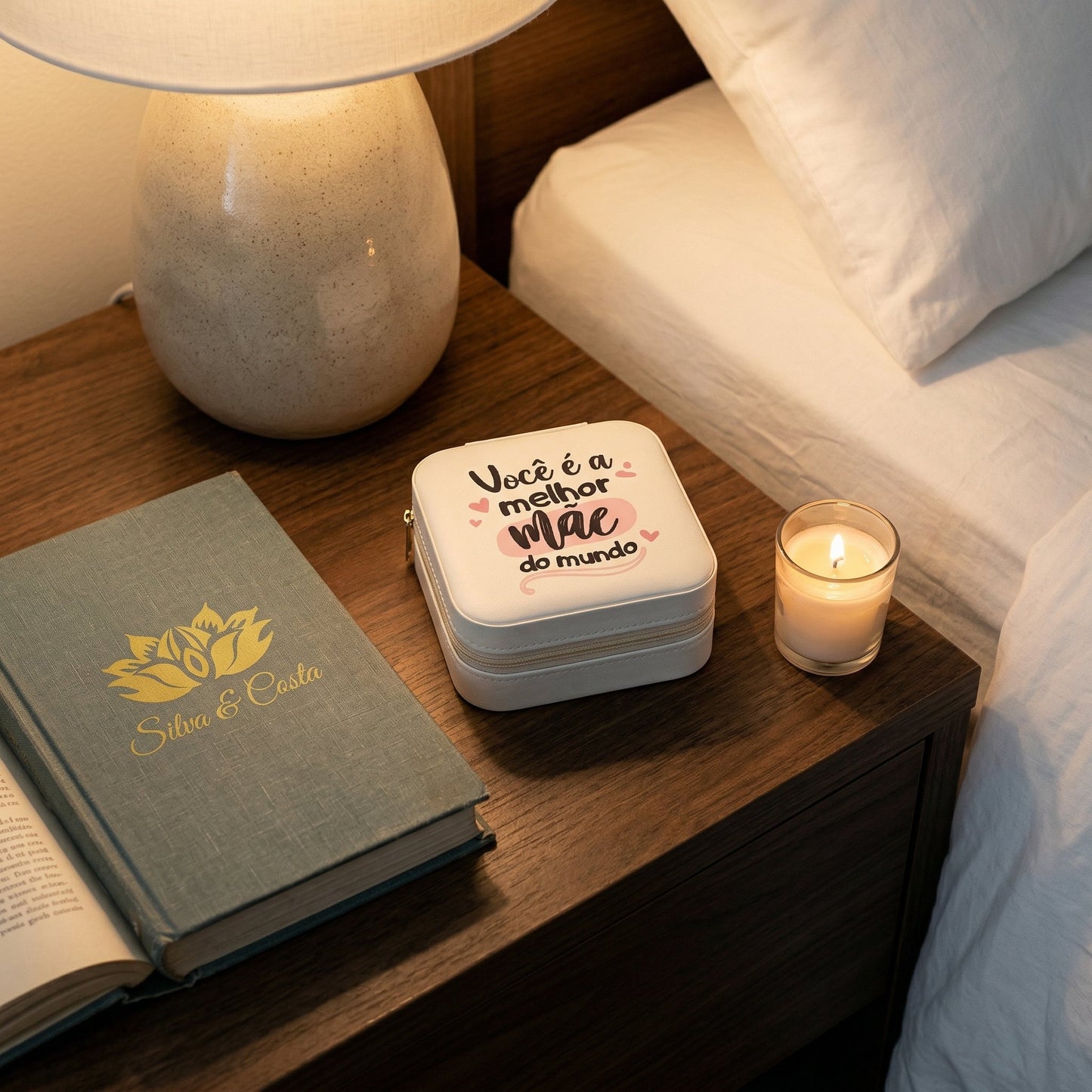 Porta-Joias Personalizado com Nome | Lembrança Dia das Mães