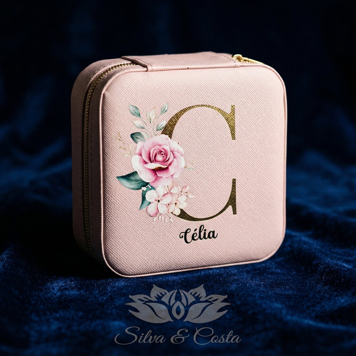 Porta-Joias Personalizado com Nome | Lembrança 15 Anos e Madrinhas