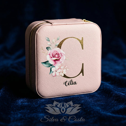 Porta-Joias Personalizado com Nome | Lembrança 15 Anos e Madrinhas