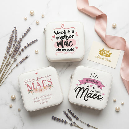 Porta-Joias Personalizado com Nome | Lembrança para Mães e Madrinhas