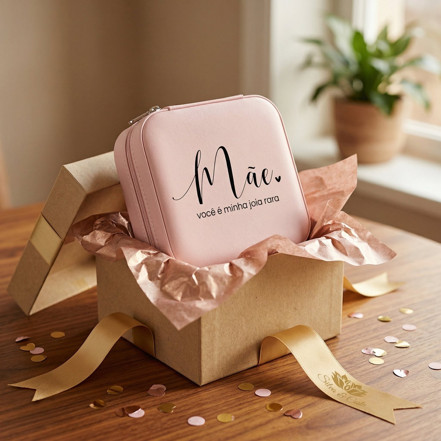 Porta-Joias Personalizado com Nome | Lembrança Dia das Mães