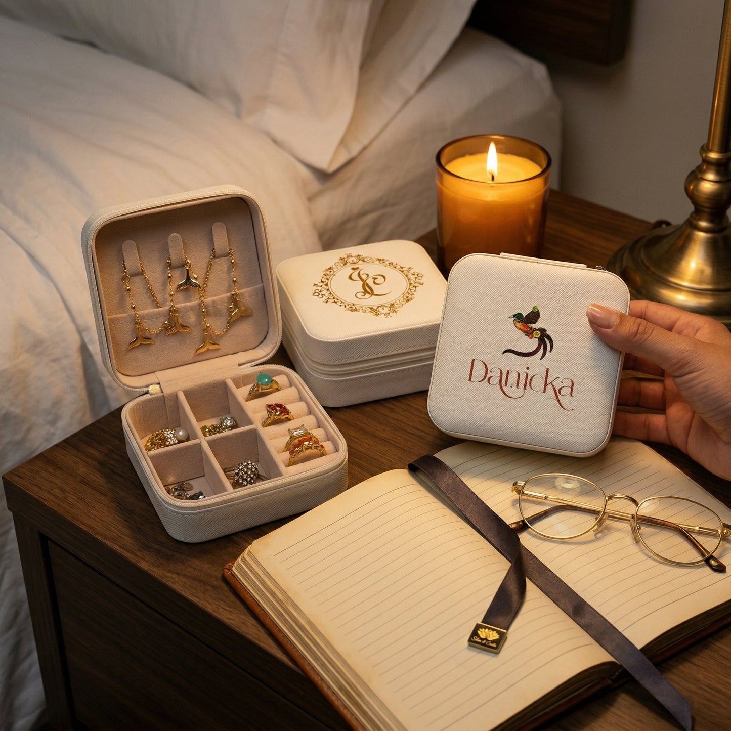 Porta-Joias Personalizado com Nome | Madrinhas e 15 Anos