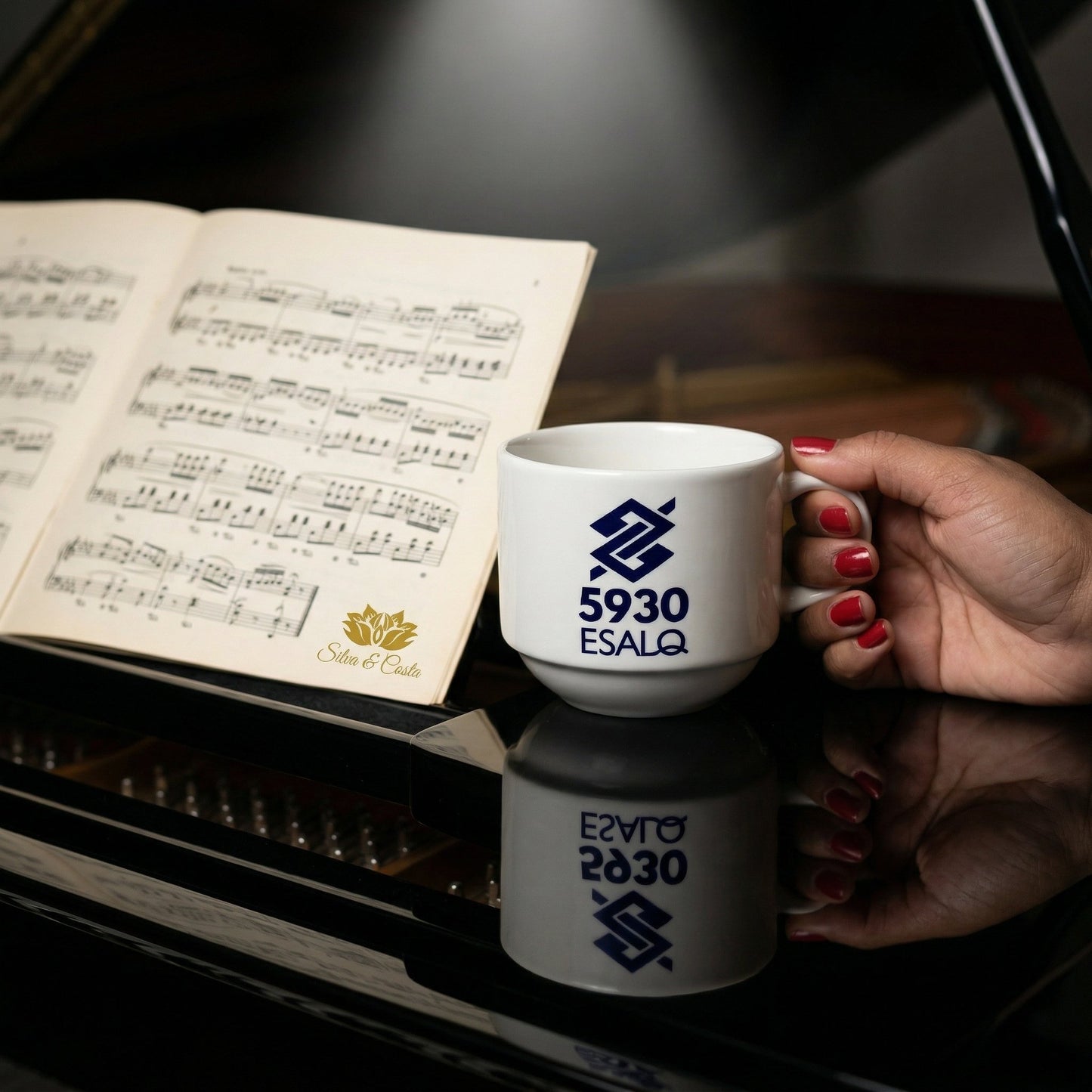 Xícara Porcelana Personalizada com Logo | Corporativo