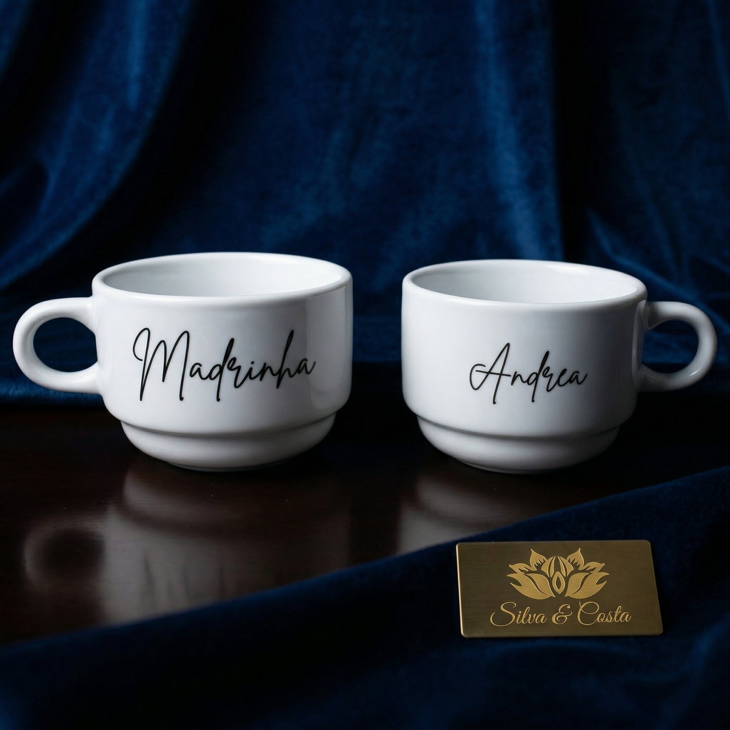 Xícara Porcelana Personalizada c/ Nome | Presente Madrinha