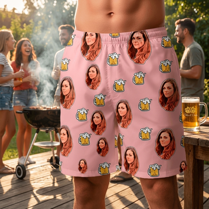 Samba Canção Rosa Foto e Caneca Chopp Personalizada