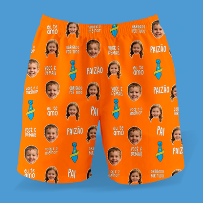 Samba Canção Laranja Melhor Pai Paizão Dia dos Pais com foto