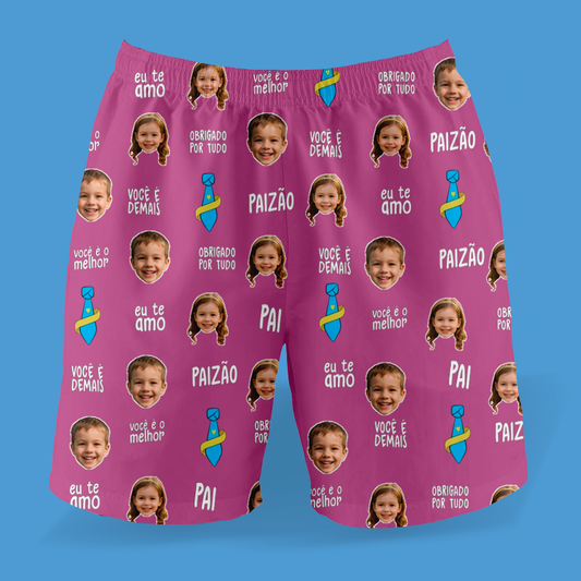 Samba Canção Purpura Melhor Pai Paizão Dia dos Pais com foto