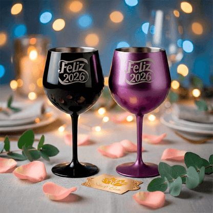 Taça Térmica Inox 400ml com Pé Removível Personalizada