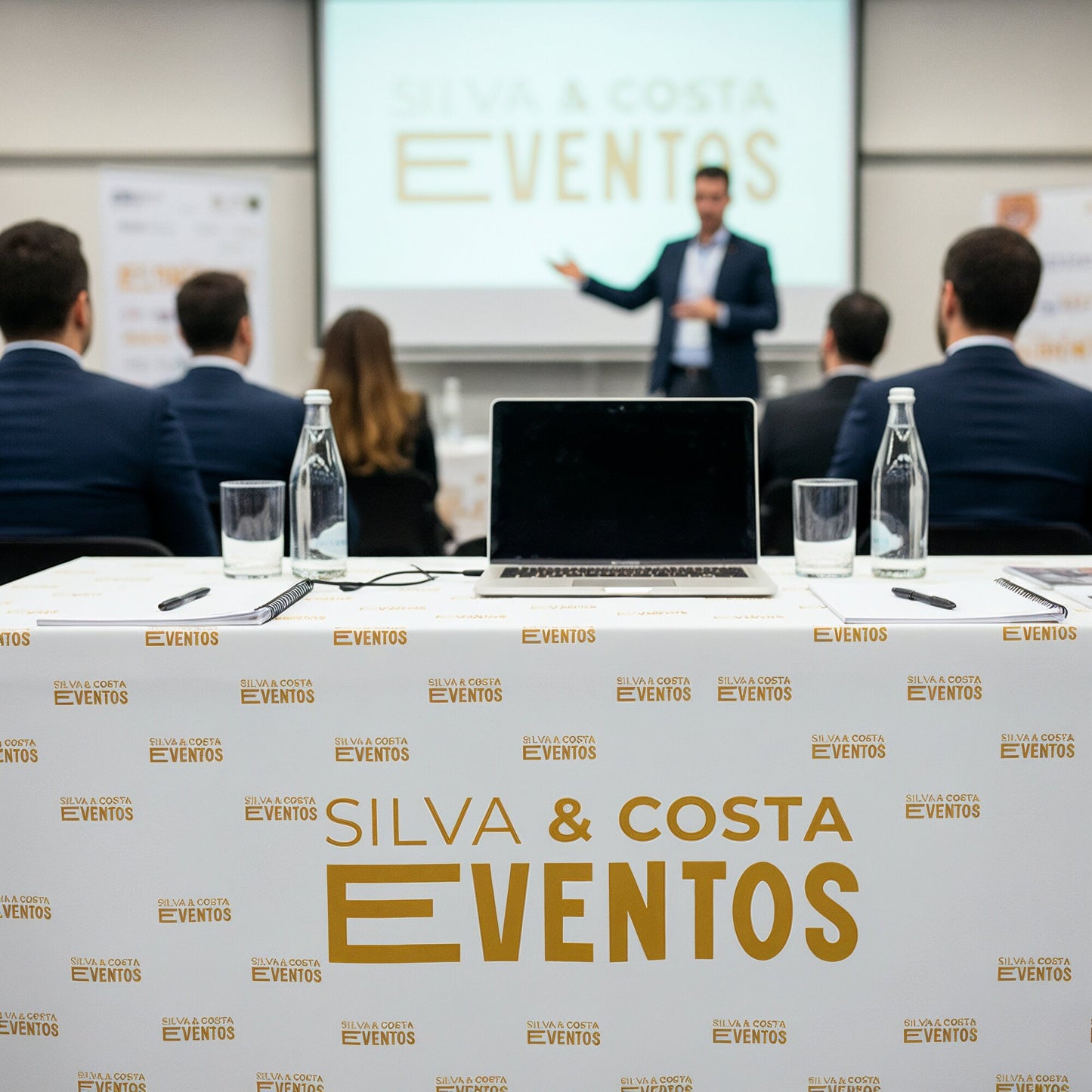 Toalha Para Mesa e Stand de eventos 2,5 x 1,5 Mts