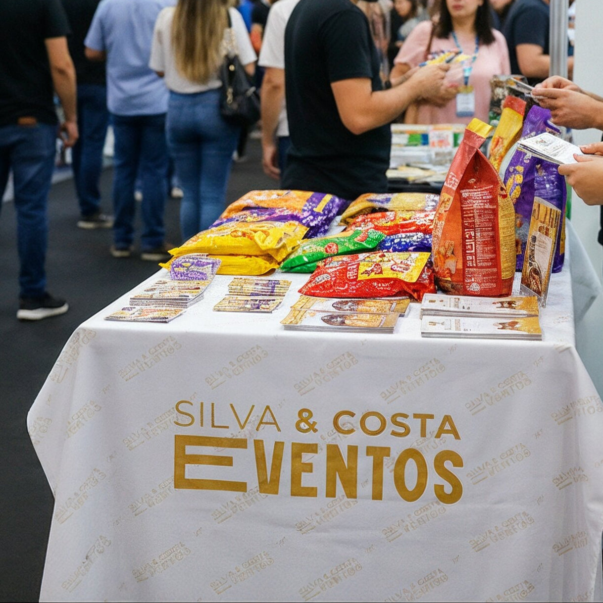 Toalha Para Mesa e Stand de eventos 2,5 x 1,5 Mts