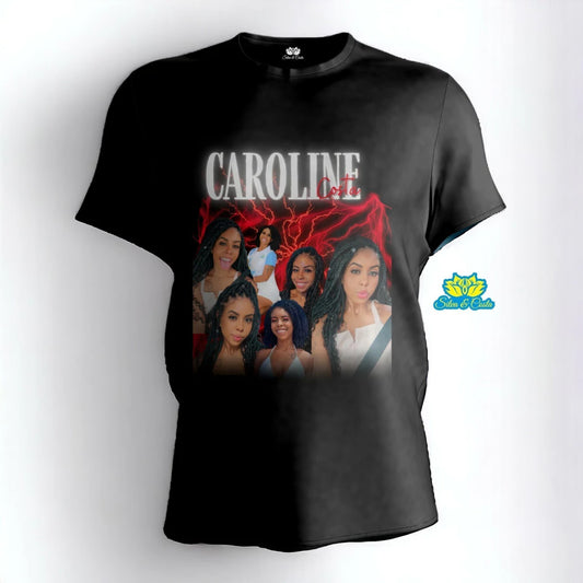 Camiseta Personalizada Bootleg - Capa de Revista com Nome e Foto para Presentear Namorado e Namorada Presente Casal