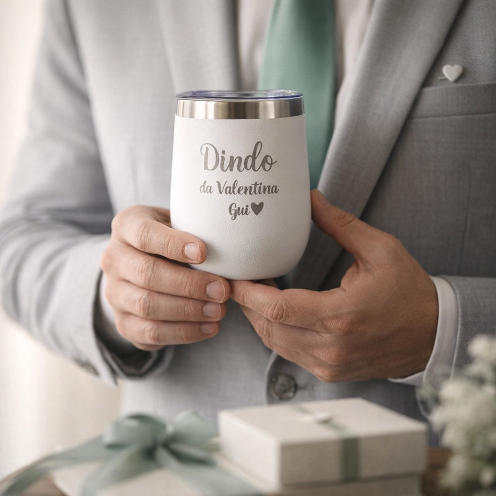 Copo Cuia Térmico Personalizado com Nome — Convite para Padrinho
