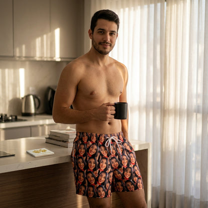 Samba Canção Masculina Personalizada com Foto — Presente Divertido