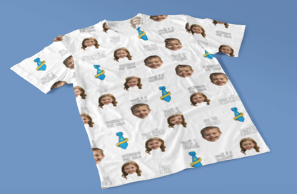 Camiseta Branca Melhor Pai Paizão Dia dos Pais com foto