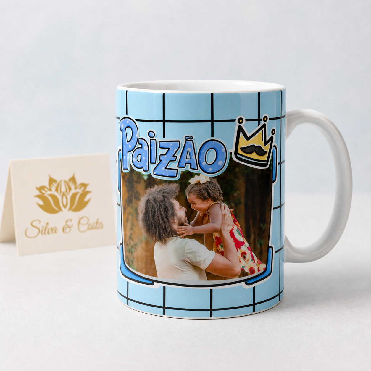 Caneca de Porcelana Personalizada Paizão com Foto - imagem principal