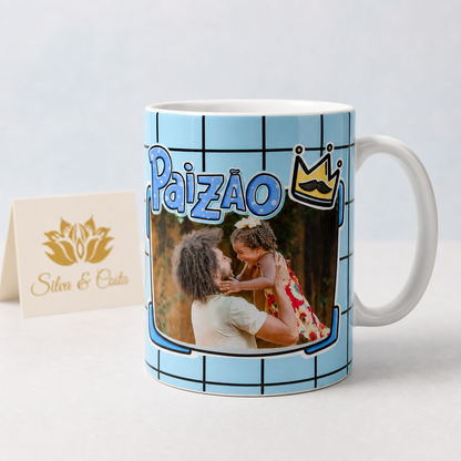 Caneca de Porcelana Personalizada Paizão com Foto - imagem principal