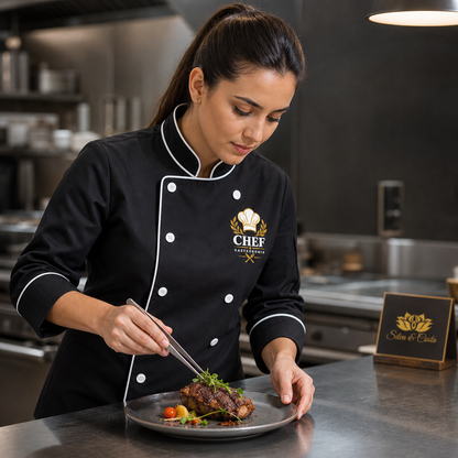 Dólmã Personalizada Chef Profissional Unissex - imagem lifestyle 2